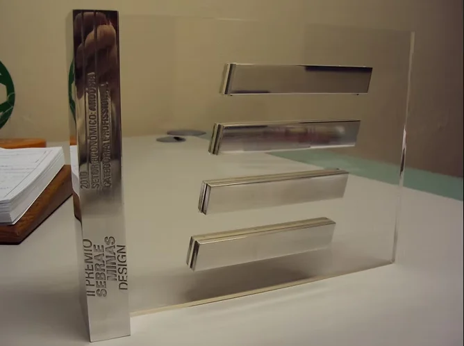 Troféu em acrílico
